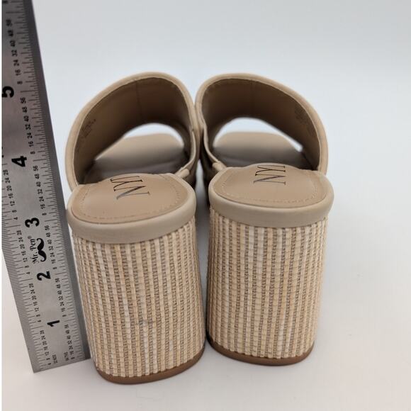 NYDJ Dewi Women's Platform Slide Sandals Open Toe Natural Size US6 EU37 - Picture 5 of 11